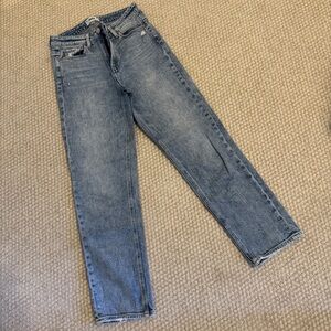 PAIGE Light Blue Straight Leg Jeans